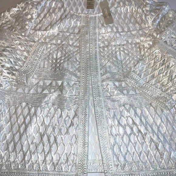 Chico’s Travelers Collection Foiled Strip Jacket Size 3 - Picture 11 of 11